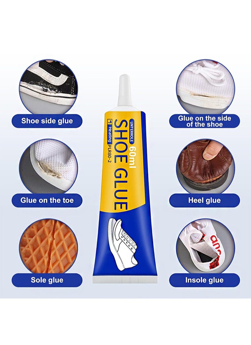 Aikanbo Shoe Glue Strong, Slow-Drying Transparent Shoe Repair Glue, Waterproof, Non-Hardening Glue for Shoes, Sole And Upper Repair Glue, Shoes Glue for Repairing Shoes, Boots, Leather（60ml）  - Image 2