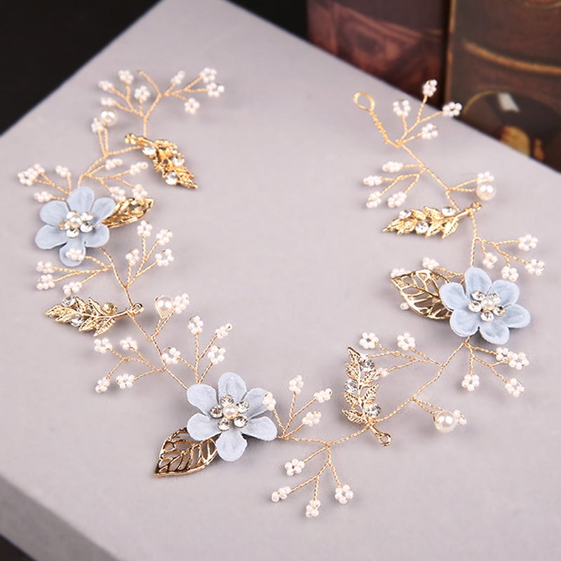 3PCS Bridal Headband Hairpins Set Headpiece U Shape Hair Pin Jewelry Set for Wedding Party ( ) - Image 3