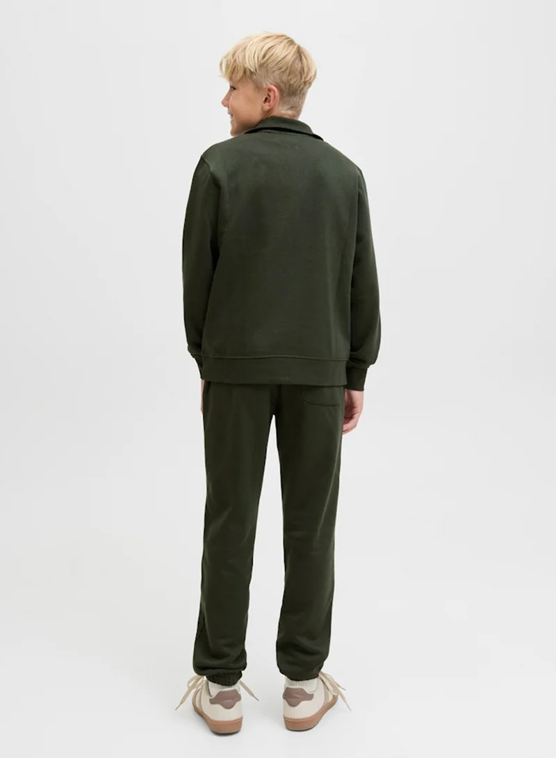 Jack & Jones Junior Kids Jjesoho Quarter Zip Sweatshirt
