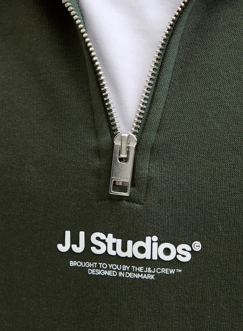 Jack & Jones Junior Kids Jjesoho Quarter Zip Sweatshirt  - Image 4