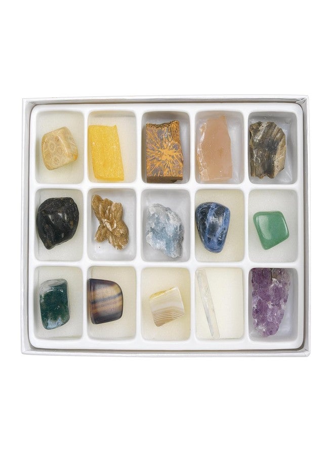 Excellerations Scientific Exploration Rock Specimens Pack of 15, Educational STEM Toy, Preschool, Kids Toys (Item # ROCKBOX) - Image 1