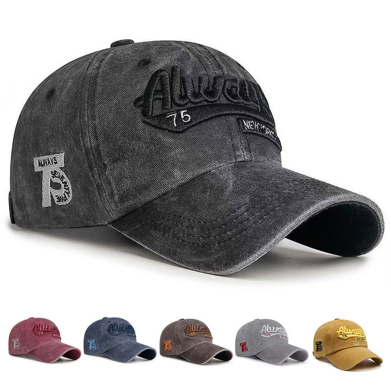 Cross-border 3D Letter Embroidered Baseball Cap, Washable, Fashion, Unisex - Image 1