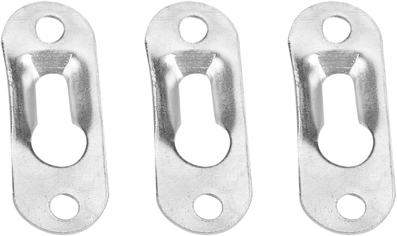 حوامل ثقب المفتاح المعدنية ذات اللون الفضي 40 قطعة مثبتات إطار الصور للتركيب على الحائط - Image 5