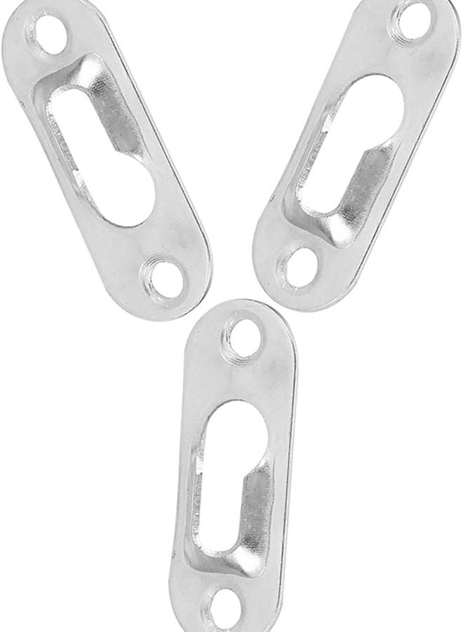 حوامل ثقب المفتاح المعدنية ذات اللون الفضي 40 قطعة مثبتات إطار الصور للتركيب على الحائط - Image 4