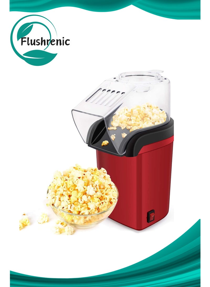فلوشرينيك آلة صنع الذرة المحمصة الكهربائية الصغيرة، لا تحتاج إلى زيت، وجبة خفيفة صحية ولذيذة للأطفال والبالغين، مثالية لحفلات المنزل والمشاهدة مع العائلة. - Image 1