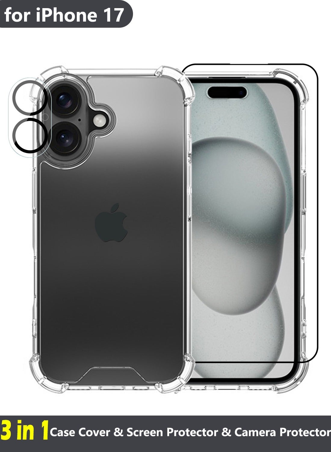 youque Youque 3 In 1 iPhone 17 Protection Pack ZBB5B61E2DAF2F75EA28EZ