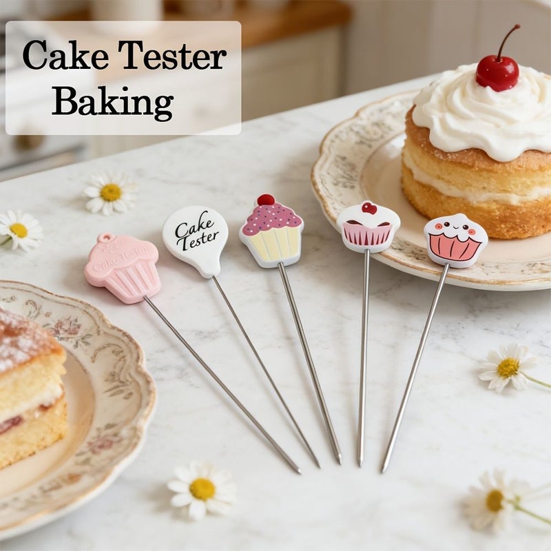 Stainless Steel Wire Whisk Cake Doneness Tester Baking Probe Kitchen Tool Style E - Image 1