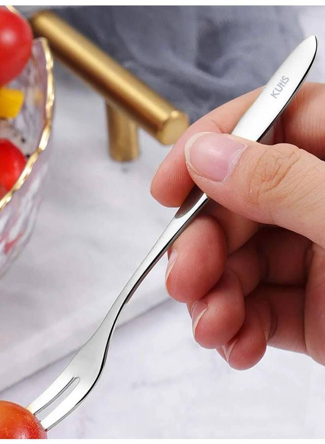Kutis مجموعة شوكة الكيك المصنوعة من الفولاذ المقاوم للصدأ والمطلية باللون غير اللامع، مكونة من 5 قطع  - Image 3