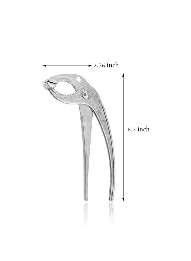 MagiDeal Aluminum Tongs, Holder For Korean Stone Ceramic Bibimbap Bowl(Dolsot,Ddukbaegi), Sizzling Hot Pot 6-2/3 Inch - Image 2