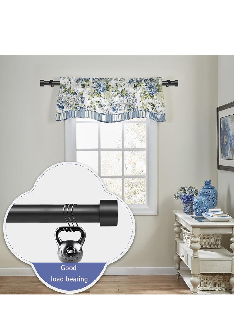 MarlaMall Window Curtain Rod, Adjustable Decorative Outdoor Heavy Duty Curtain Rod for Patio, Bedroom, Sliding Glass Door, Outdoor, Deck, 48-84 Inch (Approx. 121.92-213.36 cm), Black2 - Image 4