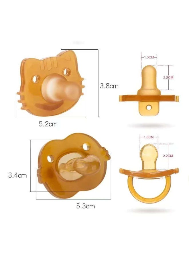 عبوة من قطعتين من لهاية الأطفال المصنوعة من السيليكون مع حقيبة تخزين وسلسلة مانعة للسقوط - خالية من مادة BPA، لهاية مضادة للمغص لحديثي الولادة والرضع والأطفال الصغار (من 0 إلى 24 شهرًا) - Image 5
