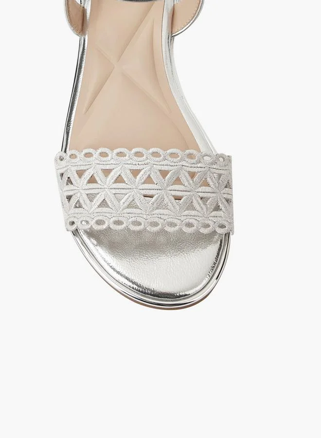 Celeste SILVER Women Buckle Strap Sandals for Women | Best Price UAE