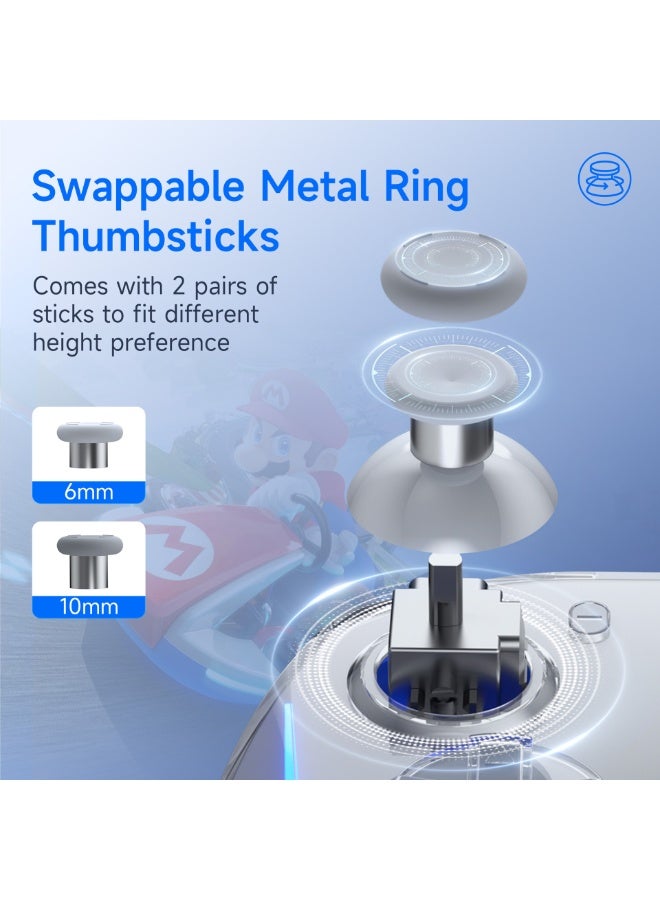 EasySMX Classic Gamepad EasySMX S15 Switch Controller Detachable Joycon Bluetooth Gaming Controller NS Nintendo Motion-Sensing NFC Mario Zelda Breath of The Wild Vibrant RGB Lighting Classic Non-linear Trigger Clicky Mecha Buttons 650mAh Battery Light Weight Ergonomics and Anti-Slip Design - Image 4