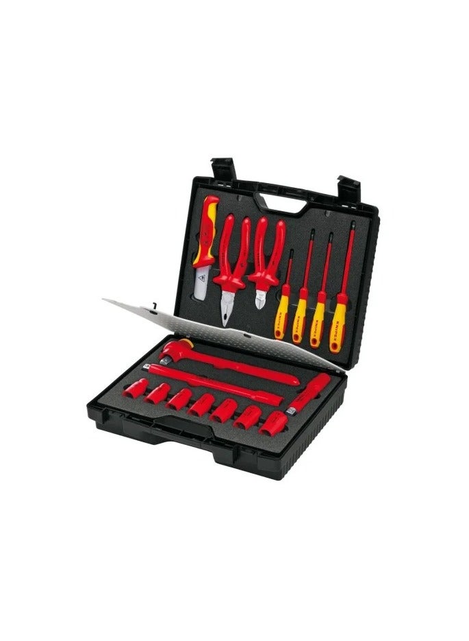 حقيبة أدوات KNIPEX 98 99 11 المدمجة 17 قطعة