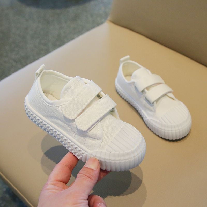 Children'S Day Performance White Shoes For Boys And Girls, Canvas Shoes For Kindergarten Campus, White Sneakers, Breathable Dance Shoes - Image 2