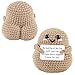 A AIFAMY Big Butt Potato Funny Crochet Potato with Positivity Affirmation Card for Hilarious Encouragement Gag Gifts - Image 2