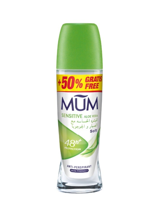 MUM Deodorant Roll-on - Sensitive Aloe Vera, 48-Hrs Protection, Quick Drying Formula For All Skin Type, Pack of 3, 75ml Each - Image 2
