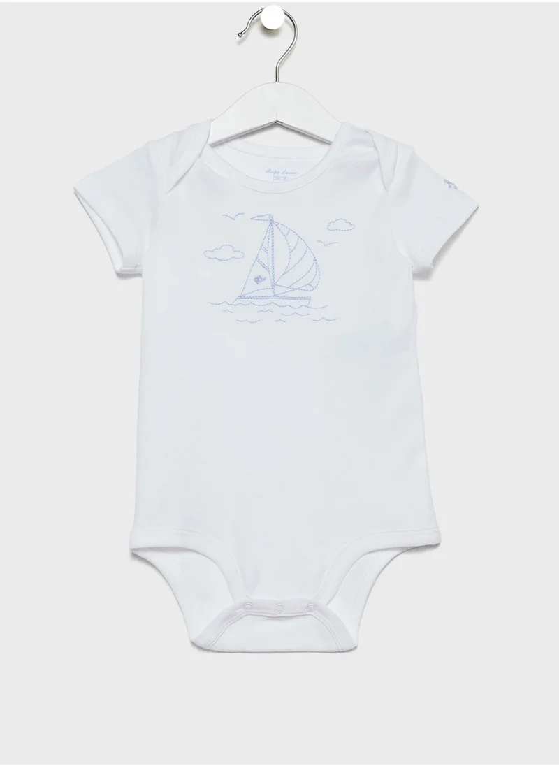 POLO RALPH LAUREN Infant 3 Pack Crossover Bodysuit