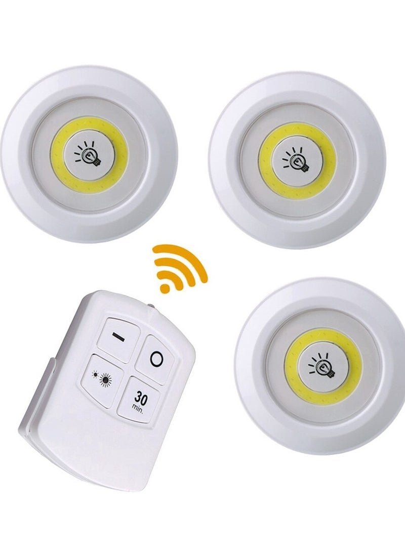 Voberry 3-Piece Wireless Remote Controlled Under Cabinet LED Lights - Image 1