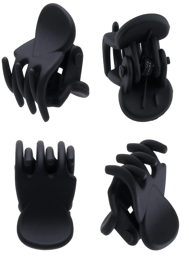 BokWin 24 Pcs Mini Hair Clips,0.6 Inch Matte Black Claw Clips,Small Hair Clamp for Women Kids Girls and Different HairStyles - Image 2