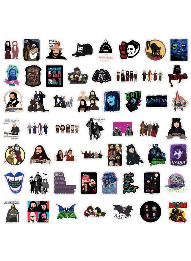NIBEMINENT 50 Pcs What We Do In The Shadows Deco Kit Waterproof Stickers, High Definition Printing Bright Colors, Suitable for Laptop Skateboard Luggage Water Bottle Guitar DIY - Image 3