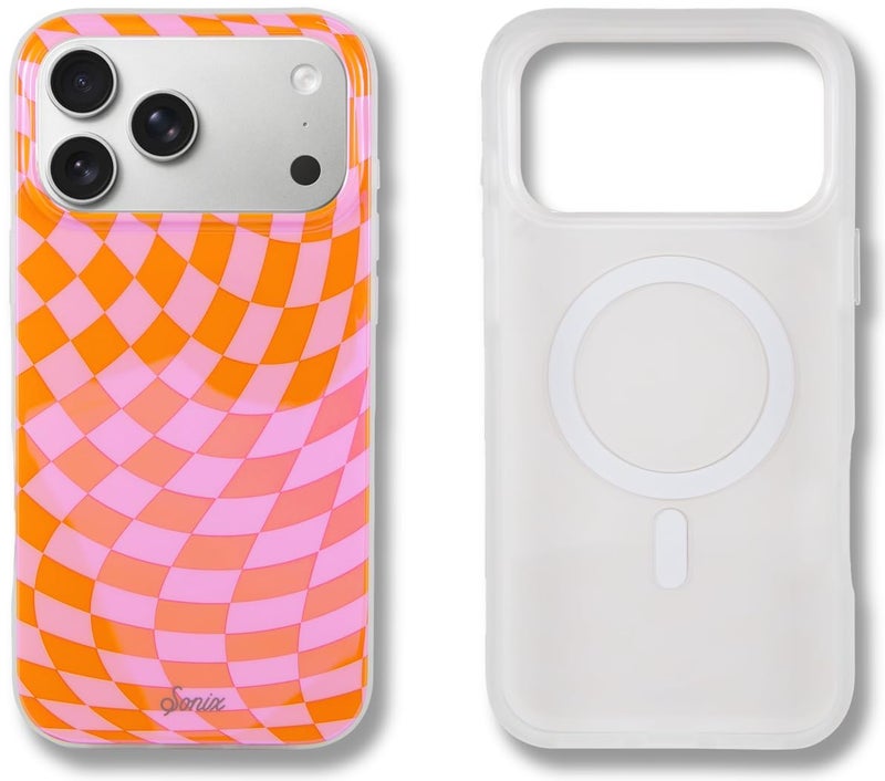 Sonix Case for iPhone 17 Pro Max | Compatible with MagSafe | 10ft Drop Tested | Checkmate Pink - Image 1