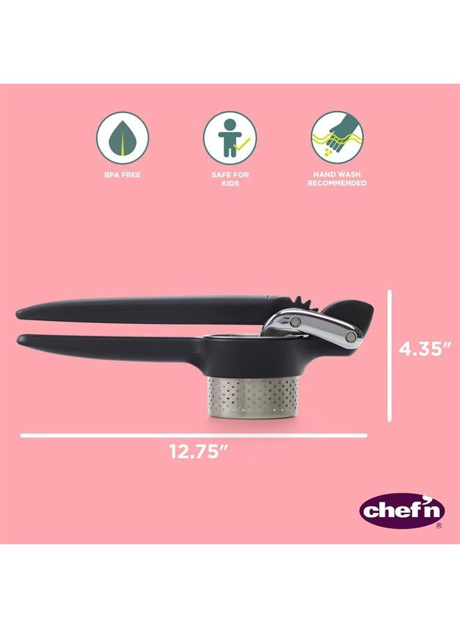 Chef'n Potato Ricer and Vegetable Ricer, Heavy Duty Press and Mash Kitchen Tool, Black - Image 2