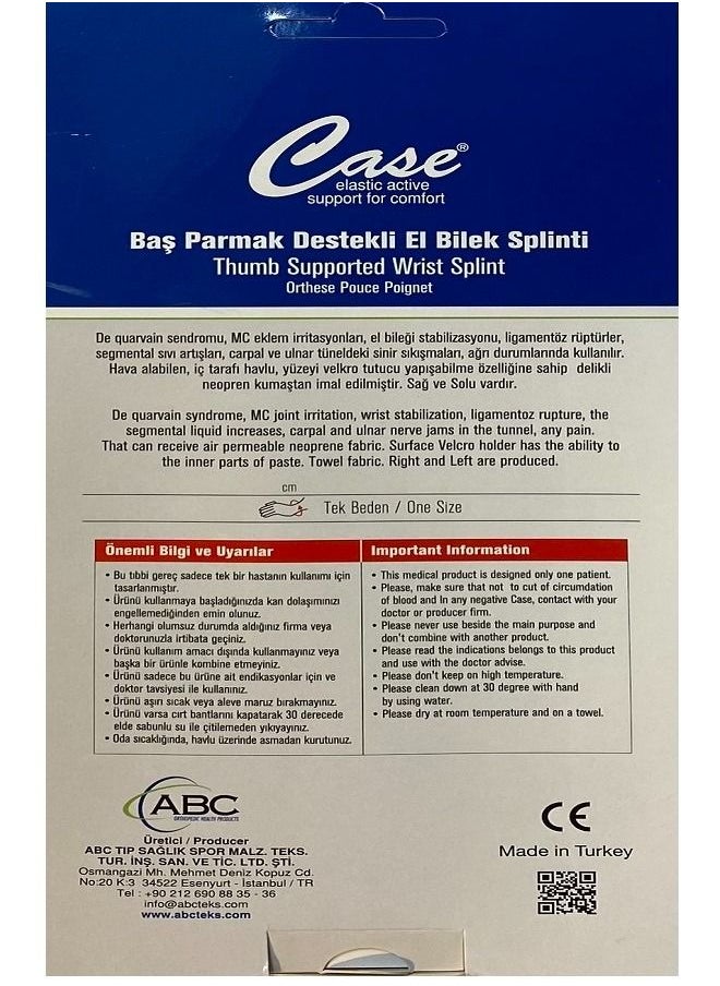 ABC orthopedic health products Thumb Supported Wrist Splint  - Image 3