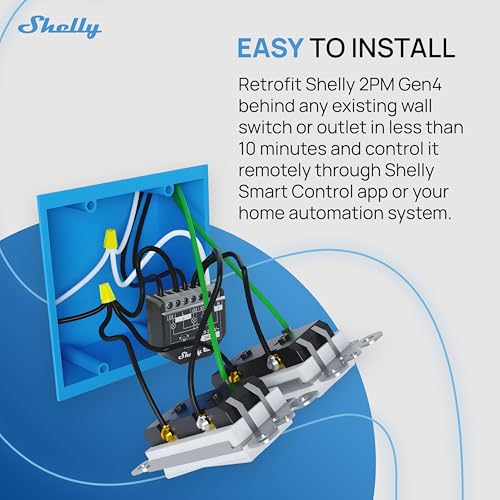 Shelly 2PM Gen4 | Wi-Fi, Zigbee & Matter 2-Channel Smart Relay Switch with Power Metering | Home Automation | Alexa, SmartThings, Google Home, Apple HomeKit Compatible | Roller Shutters Control - Image 3