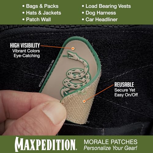 MAXPEDITION Don't Tread On Me Patch (Arid) 3" x 2.6" - Image 3