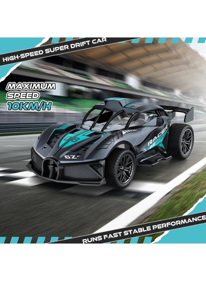 DEERC Remote Control Car, 2.4Ghz 1/18 Scale Model Racing Car Toys, RC Car for Kids and Boys, Hobby RC Cars Toys Birthday Gifts for Boys - Image 2