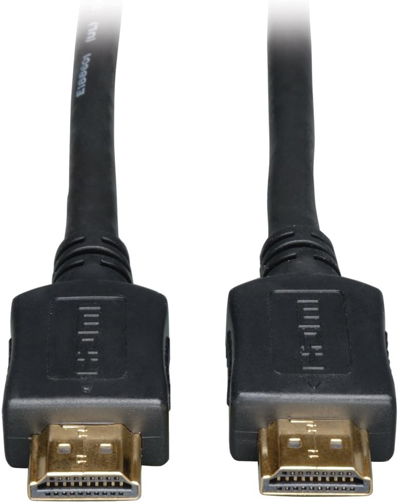 كابل HDMI عالي السرعة من Tripp Lite، دقة HD 1080p، فيديو رقمي مع صوت (ذكر/ذكر)، لون أسود، طول 25 قدمًا (P568-025)