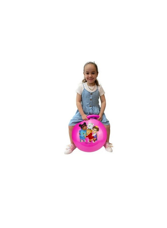 Sisliya Bouncy Ball for Children, Bouncy Ball from 3 4 5 6 Years,Hopper Ball, Jump Ball for Boys Girls, Toddlers Spring Balls, Garden Game Indoor Outdoor (65 cm) (Pink) - Image 3