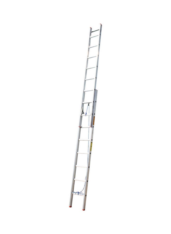 Penguin Aluminium Straight Double Extension Ladder Silver - Image 3