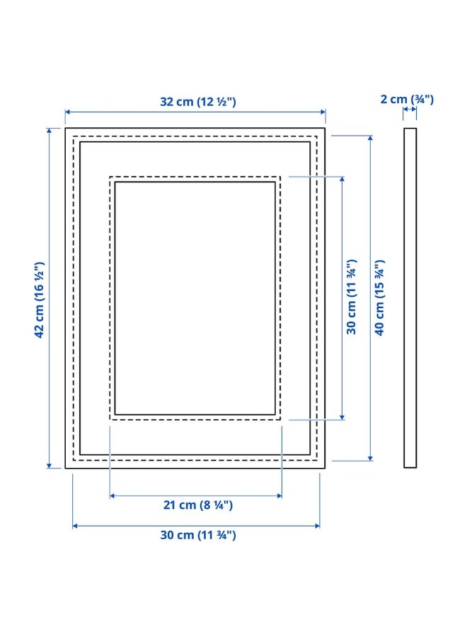 KNOPPÄNG إطار، أبيض، 30×40 سم - Image 4