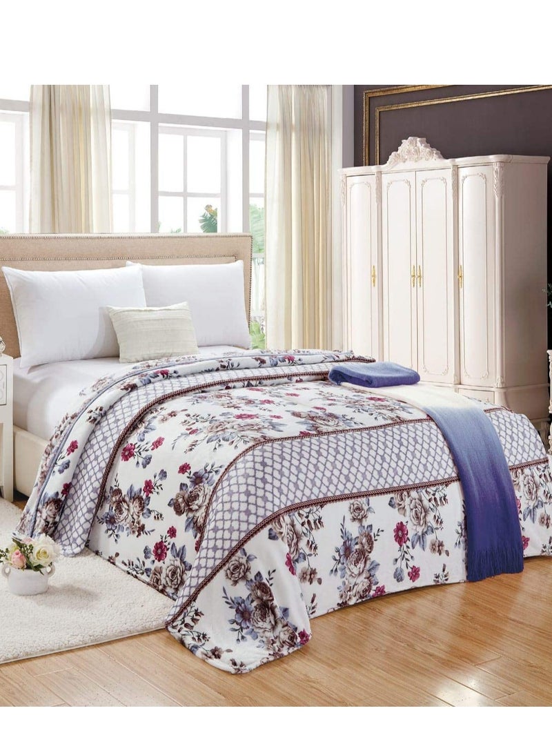 Moon Single Size Throw Blanket All Season Warm Lightweight Super Soft Microfiber Flannel For Couch Bed And Sofa 150x200 CM  - Image 1