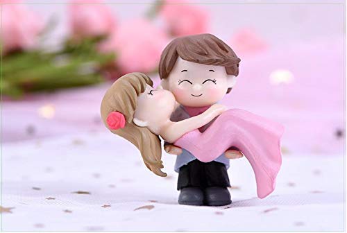 Chocozone Couple Hug Resin Showpiece Couple Miniatures Romantic Gifts for Girlfriend (Hug & Propose Combo, Multicolour) - Image 3