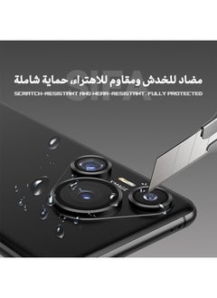 Generic Huawei Pura 70 (Not for Pura 70 Pro) Camera Lens Protector, HD 9H Tempered Glass Camera Screen Protector, Metal Ring Lens Cover for HUAWEI Pura 70, 1 Set  (Installation Tray Alignment Kit, Black)  - Image 5