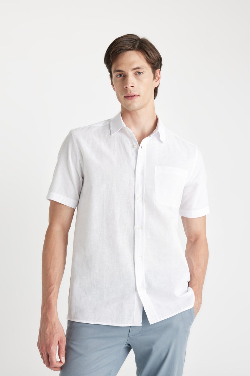 DeFacto Man Regular Fit Polo Collar Short Sleeve Shirt  - Image 1