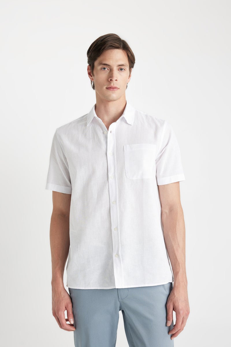 DeFacto Man Regular Fit Polo Collar Short Sleeve Shirt  - Image 2