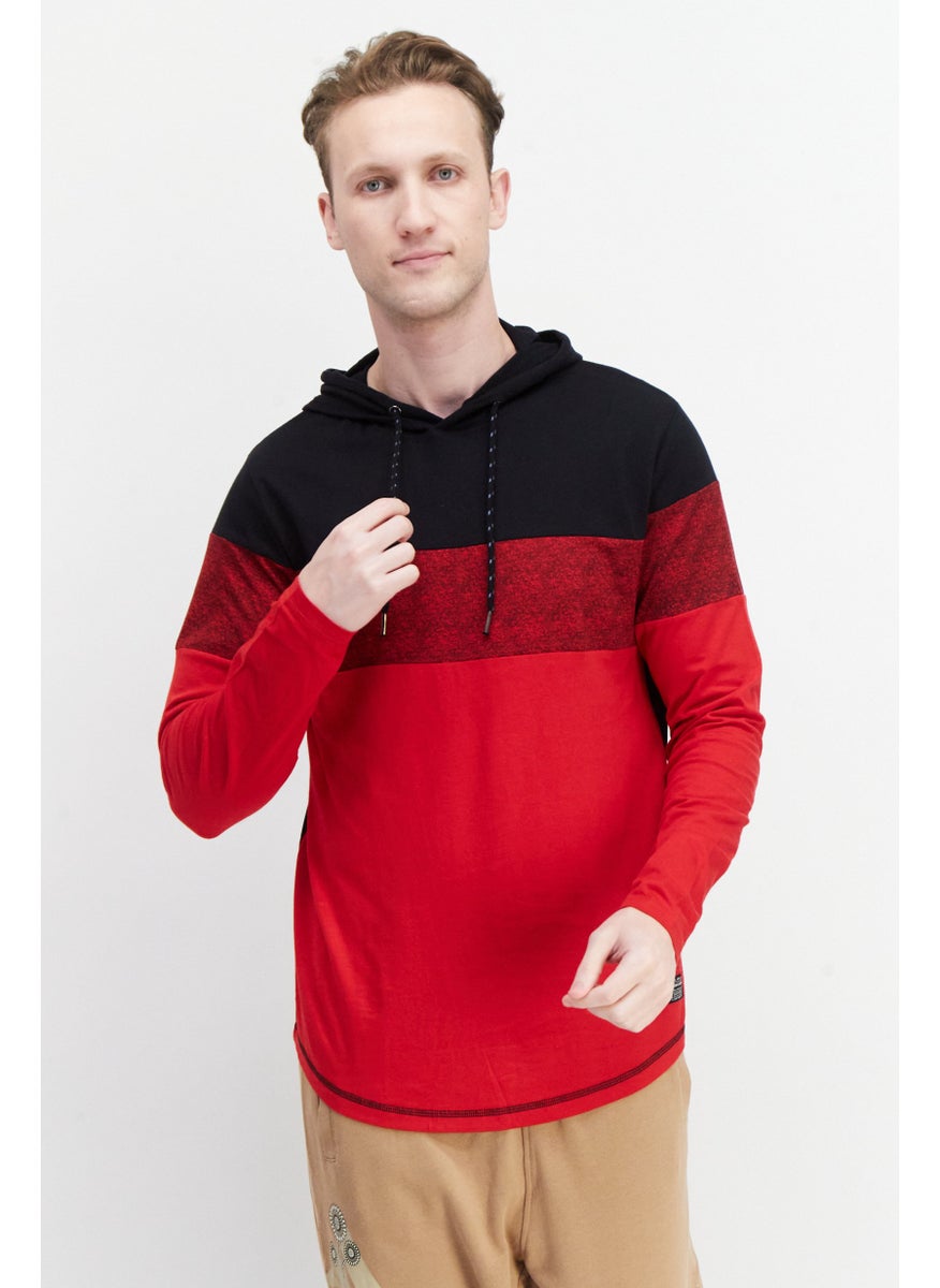 Men Hooded Long Sleeve Sweatshirt, Black/Red - pzsku/ZBB5D0BBD5C27B2353665Z/45/_/1737642340/37888cde-782a-497c-ad14-9f3f2818b0ca