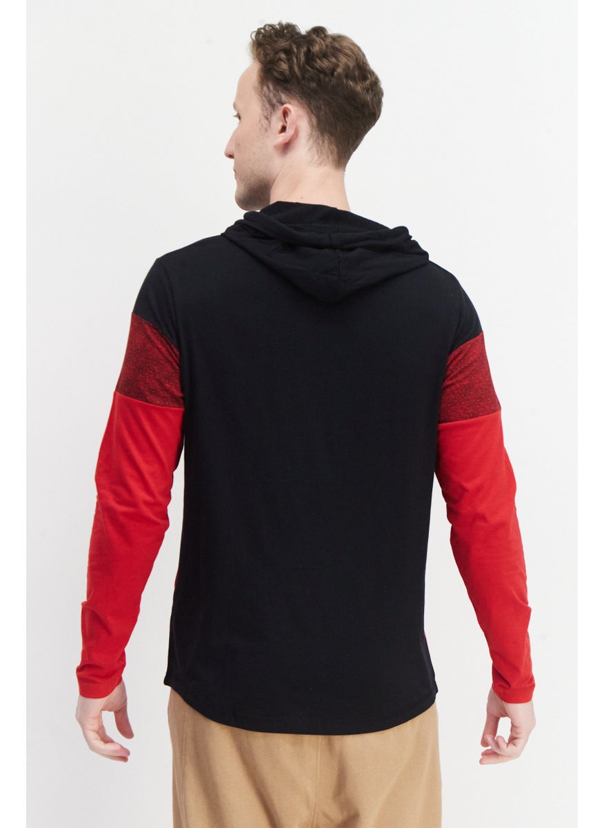 Men Hooded Long Sleeve Sweatshirt, Black/Red - pzsku/ZBB5D0BBD5C27B2353665Z/45/_/1739801626/0afa027f-4ebf-432c-aad5-b5c334330309