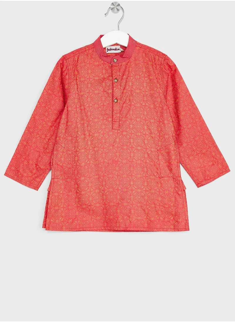 Fabindia Kids Printed Long Kurta