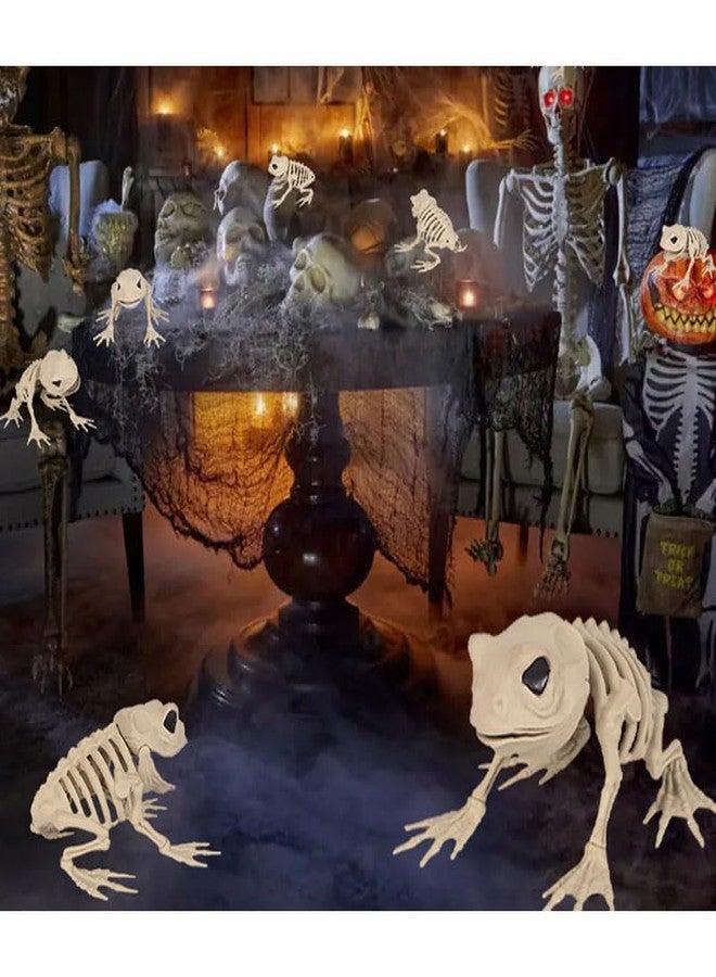 Ximimark 1pcs Spooky Skeleton Frog Halloween Decor - Perfect for Yard & Home, Party & Dance Props, No Power Needed - Image 3