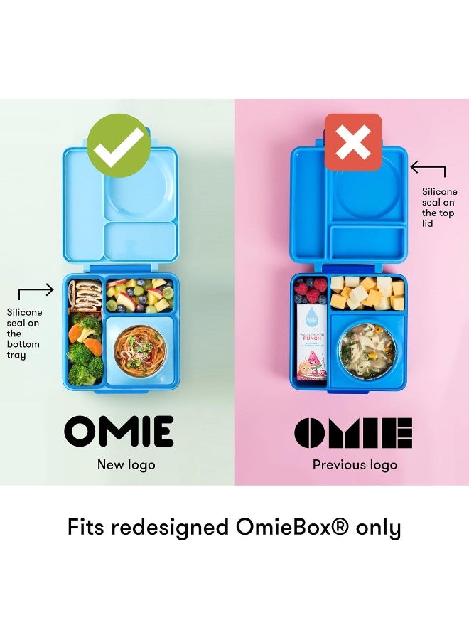 OMIE Box (2 pack) Leakproof Dips Containers To Go, Salad Dressing Container, Condiment Container with Lids - Food Safe Silicone - 4 ounces (Sea Blue/Green) - Image 5
