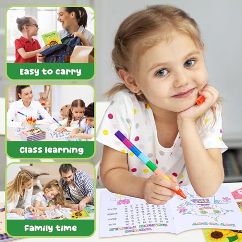 BenLouis 24 pcs Mini Activity Books for Kids ages 4-8-12 Small Activity Books Party Favors Bulk Mazes Coloring and More for Classroom Travel Birthday Goodie Bag Gift Stuffer(Classic) - Image 5