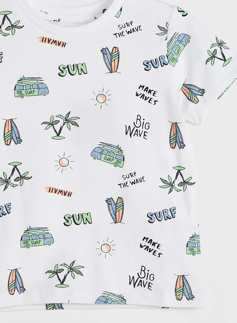 NAME IT Kids Hawaii Print T-Shirt