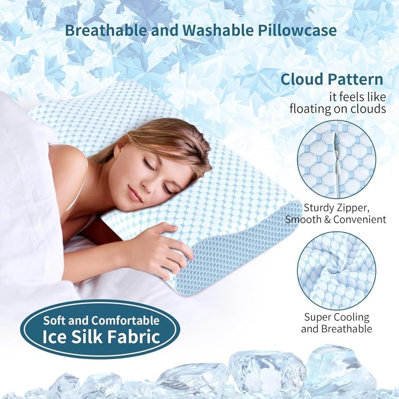 Adjustable Contour Memory Foam Pillow for Neck Pain Relief - Image 3