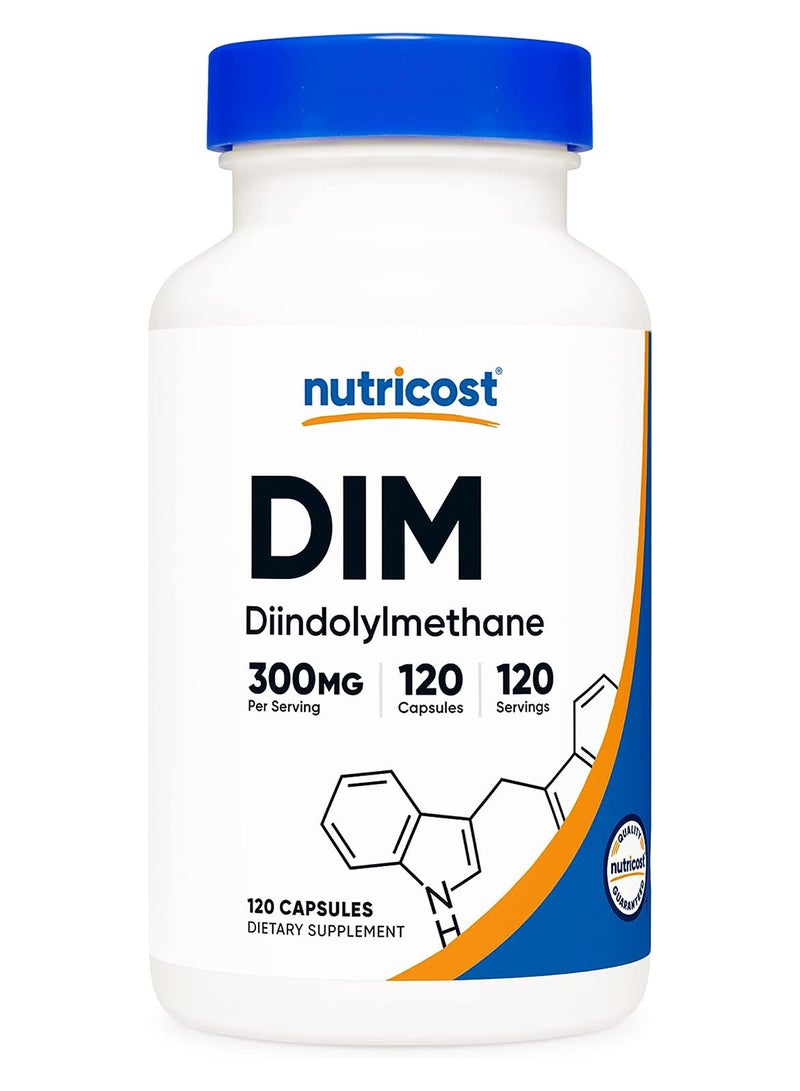 Nutricost Diindolylmethane Plus Bioperine Capsules 300 Mg 120  - Image 1