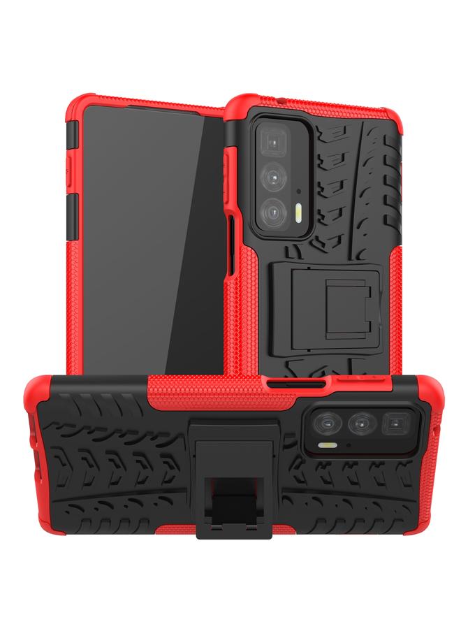 اس-توب جراب لهاتف Motorola Edge 20 Pro مصنوع من مادة TPU+PC المقاومة للصدمات مع حامل - Image 1